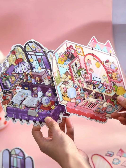 Miniature Scene Sticker, Make your Own Vanity Table Desk Tarot Table Gaming Desk