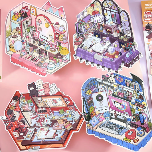 Miniature Scene Sticker, Make your Own Vanity Table Desk Tarot Table Gaming Desk