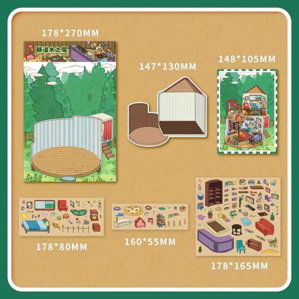 3D Sticker Scene! DIY Koala Bakery
