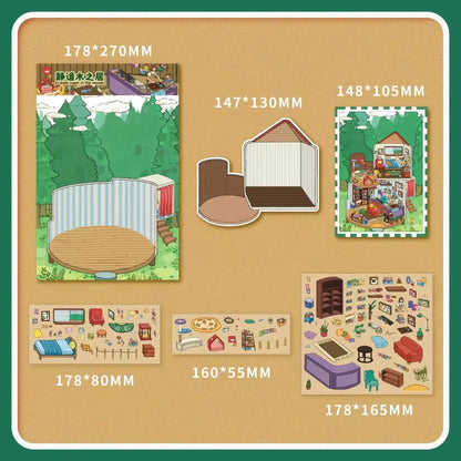 3D Sticker Scene! DIY Koala Bakery