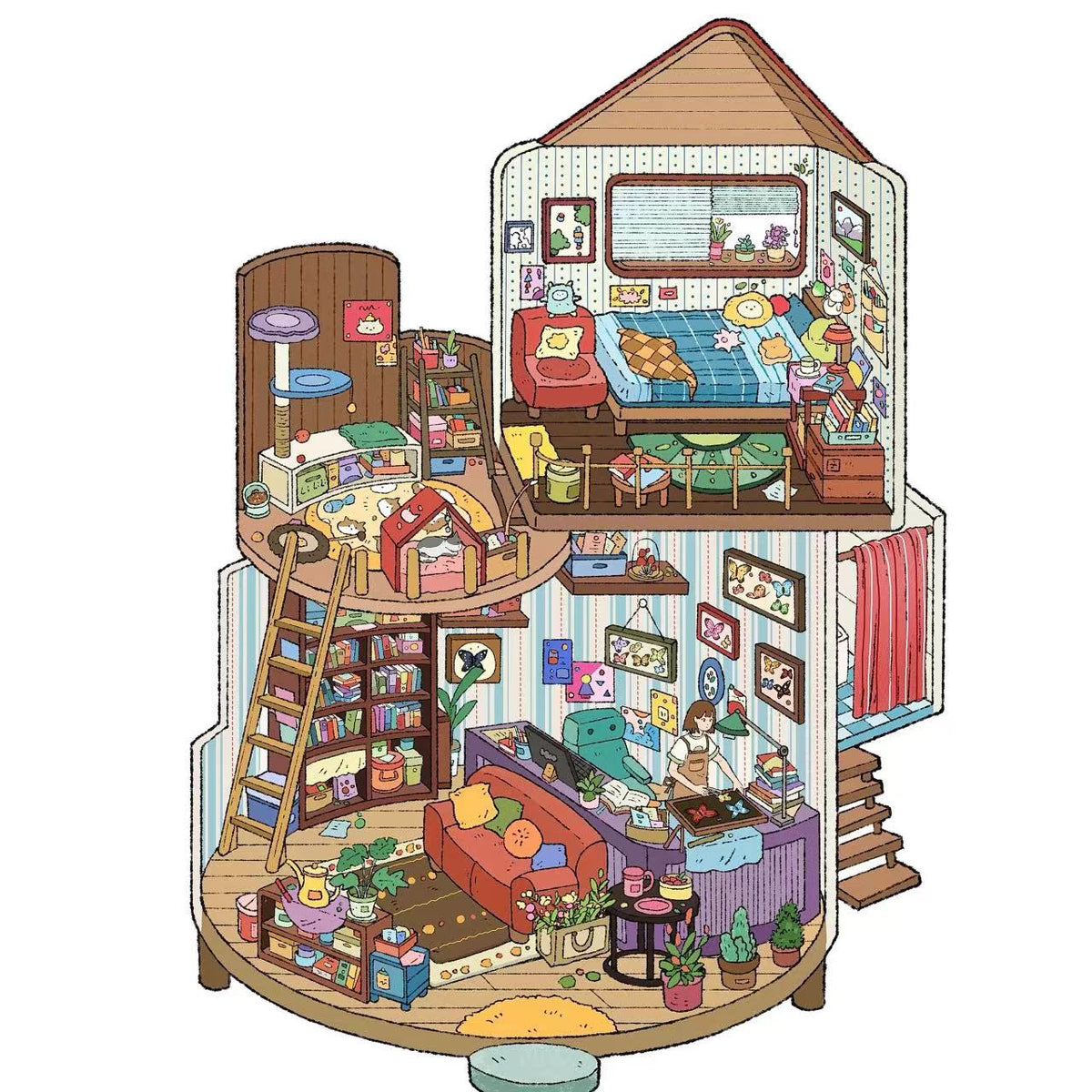 3D Sticker Scene! DIY Koala Bakery