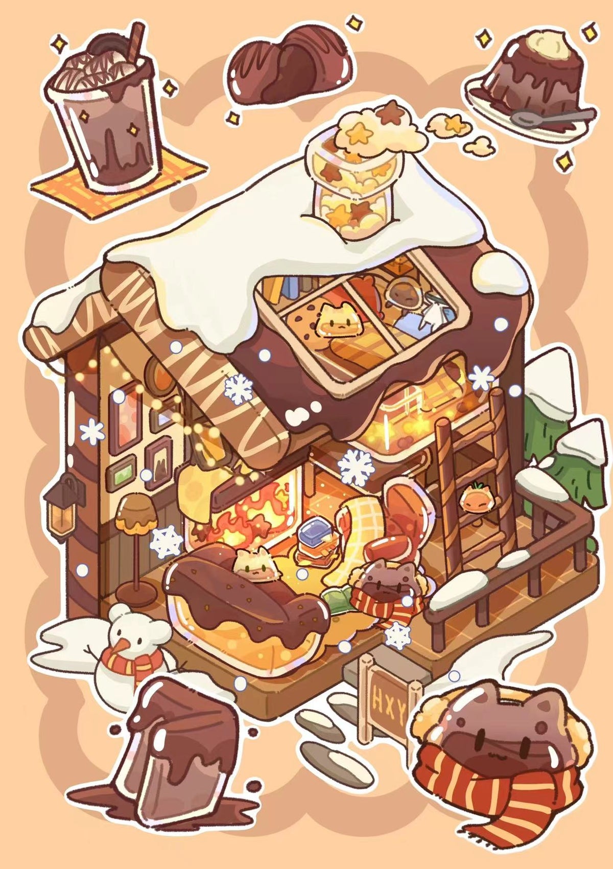 Jelly Landscape Sticker