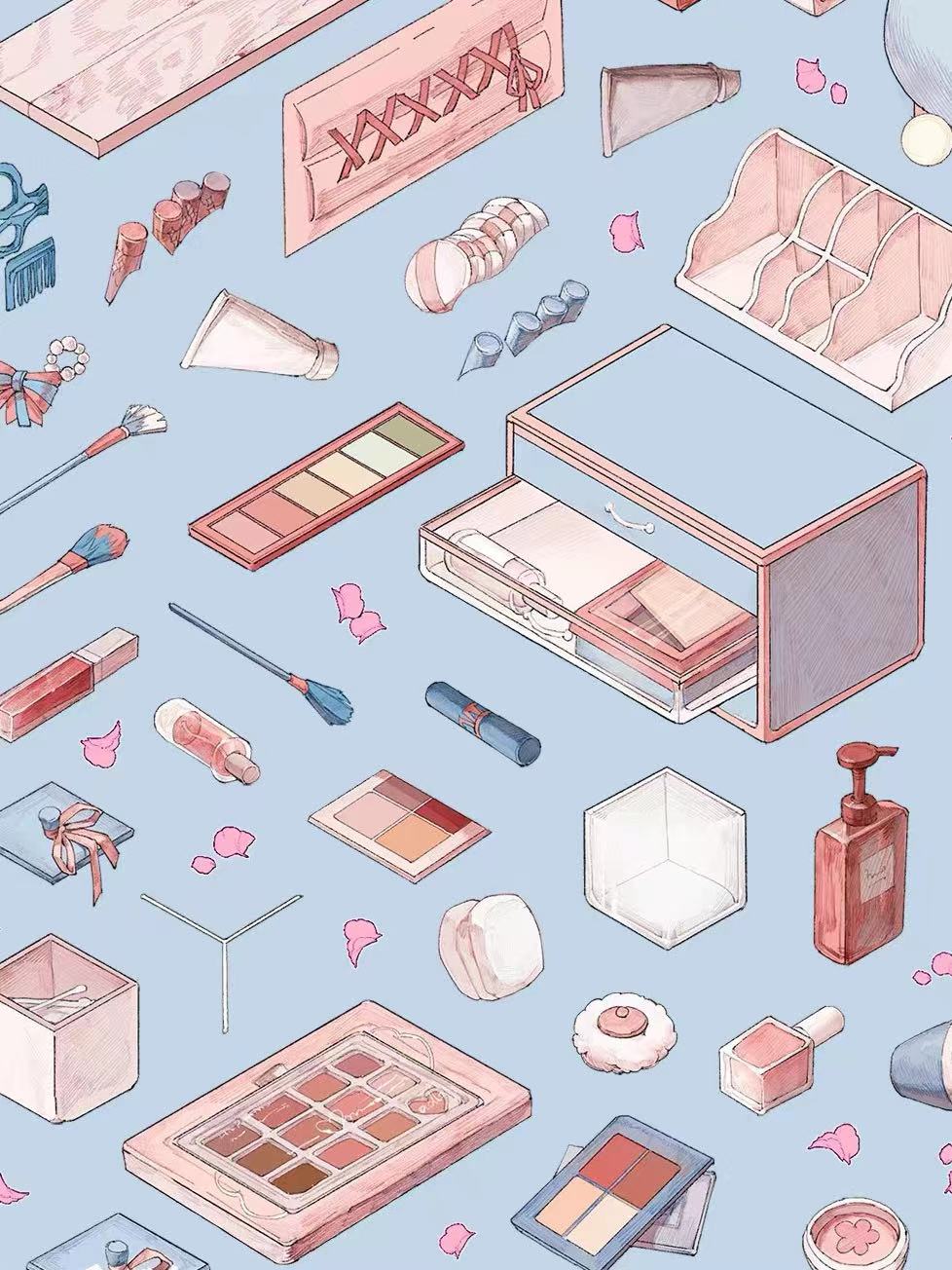 3D Sticker Scene, DIY Vintage Luxury Jewlery