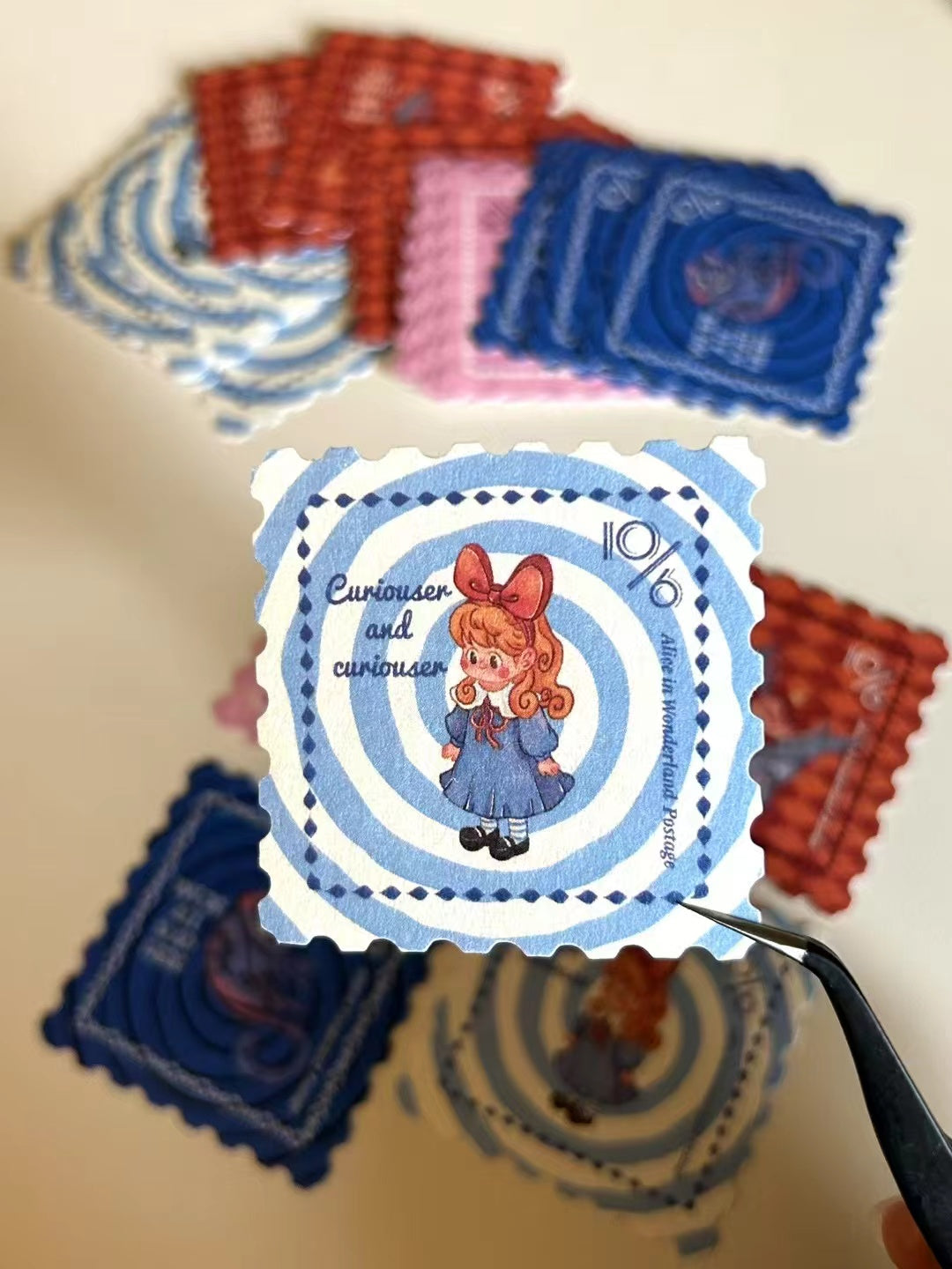DIY Alice in Wonderland 3D Sticker Scene