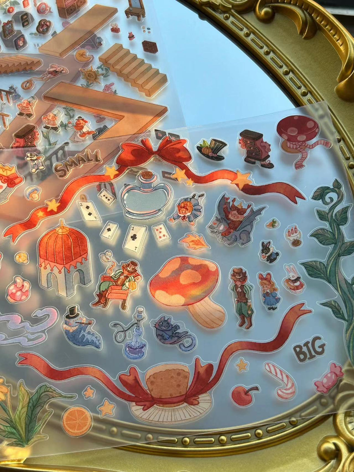 DIY Alice in Wonderland 3D Sticker Scene