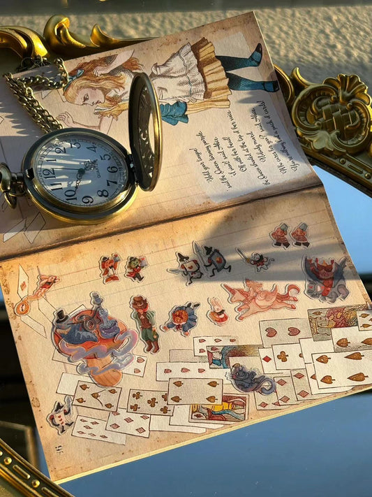 DIY Alice in Wonderland 3D Sticker Scene