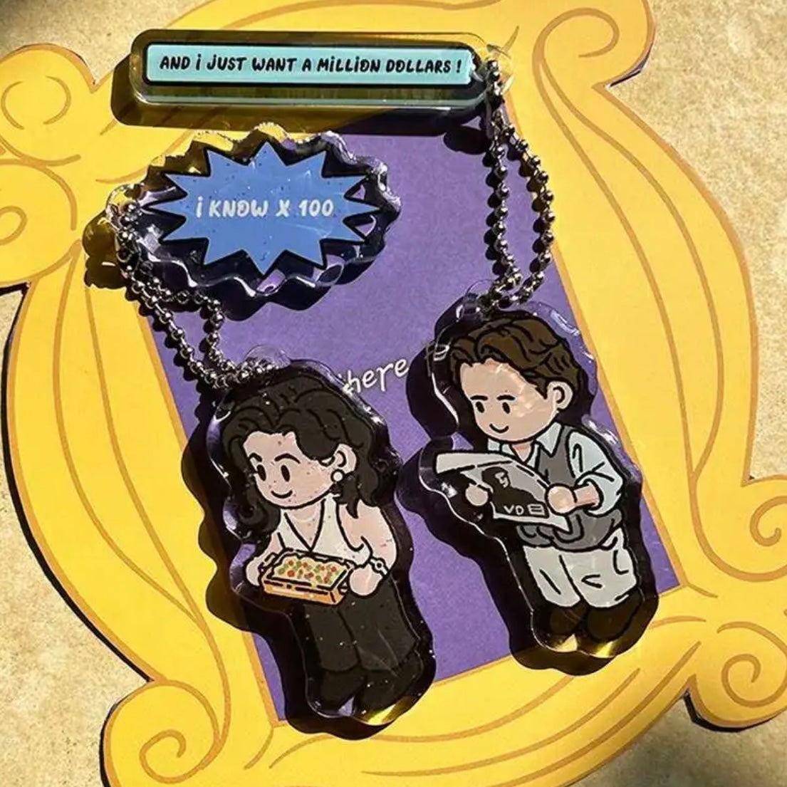 Friends Keychains – Iconic Characters & Catchphrases