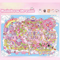 DIY Rainbow Dream Amusement Park Shine 3D Miniature Scene Sticker