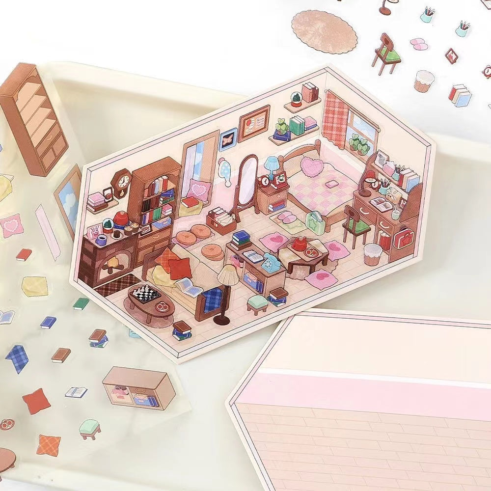 DIY Adorable Miniature House Sticker
