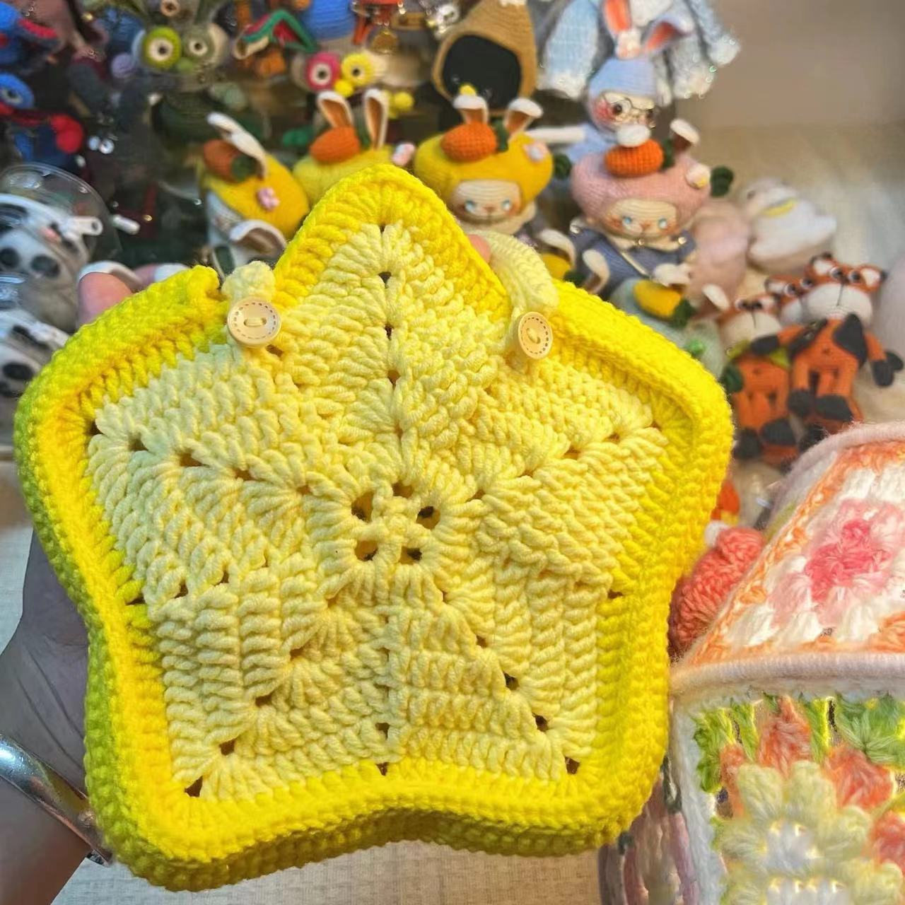 Cartoon Crochet Handbag