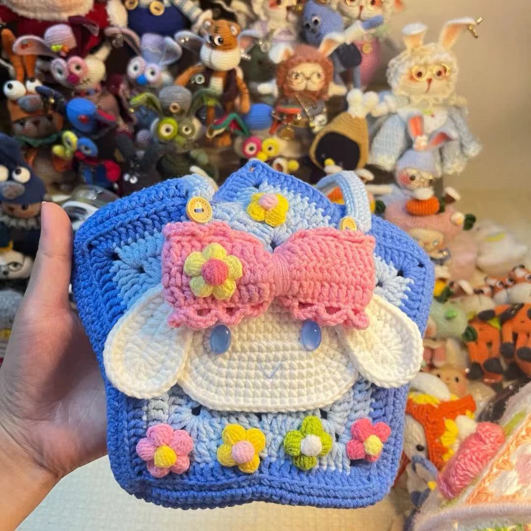 Cartoon Crochet Handbag