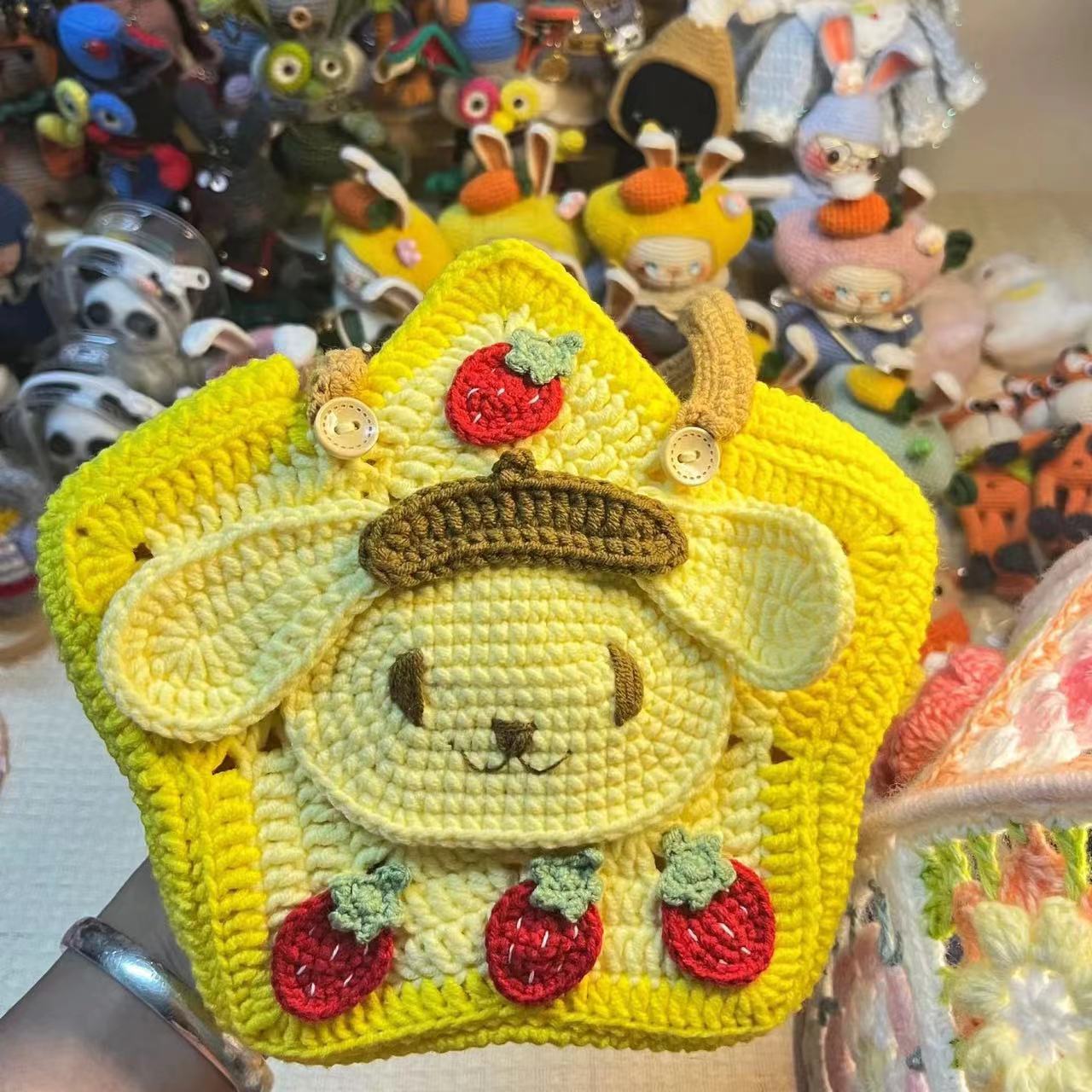 Cartoon Crochet Handbag