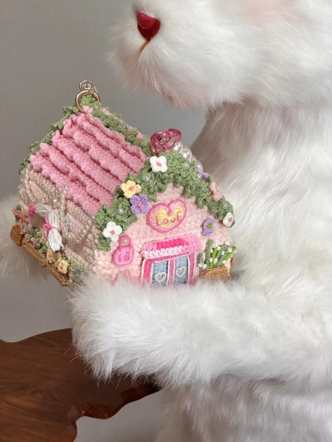 Handmade Romantic Cozy Crochet Bag