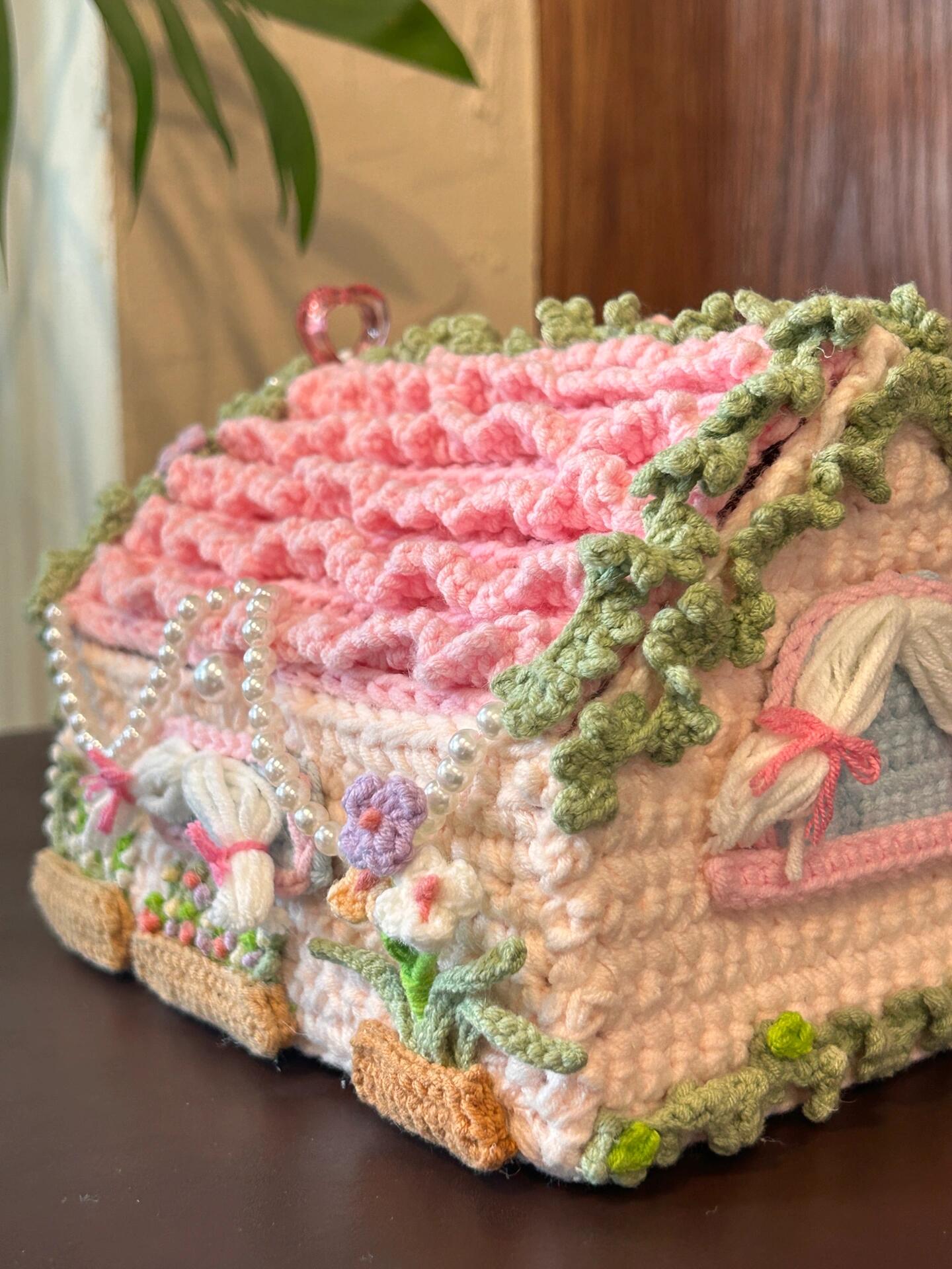 Handmade Romantic Cozy Crochet Bag