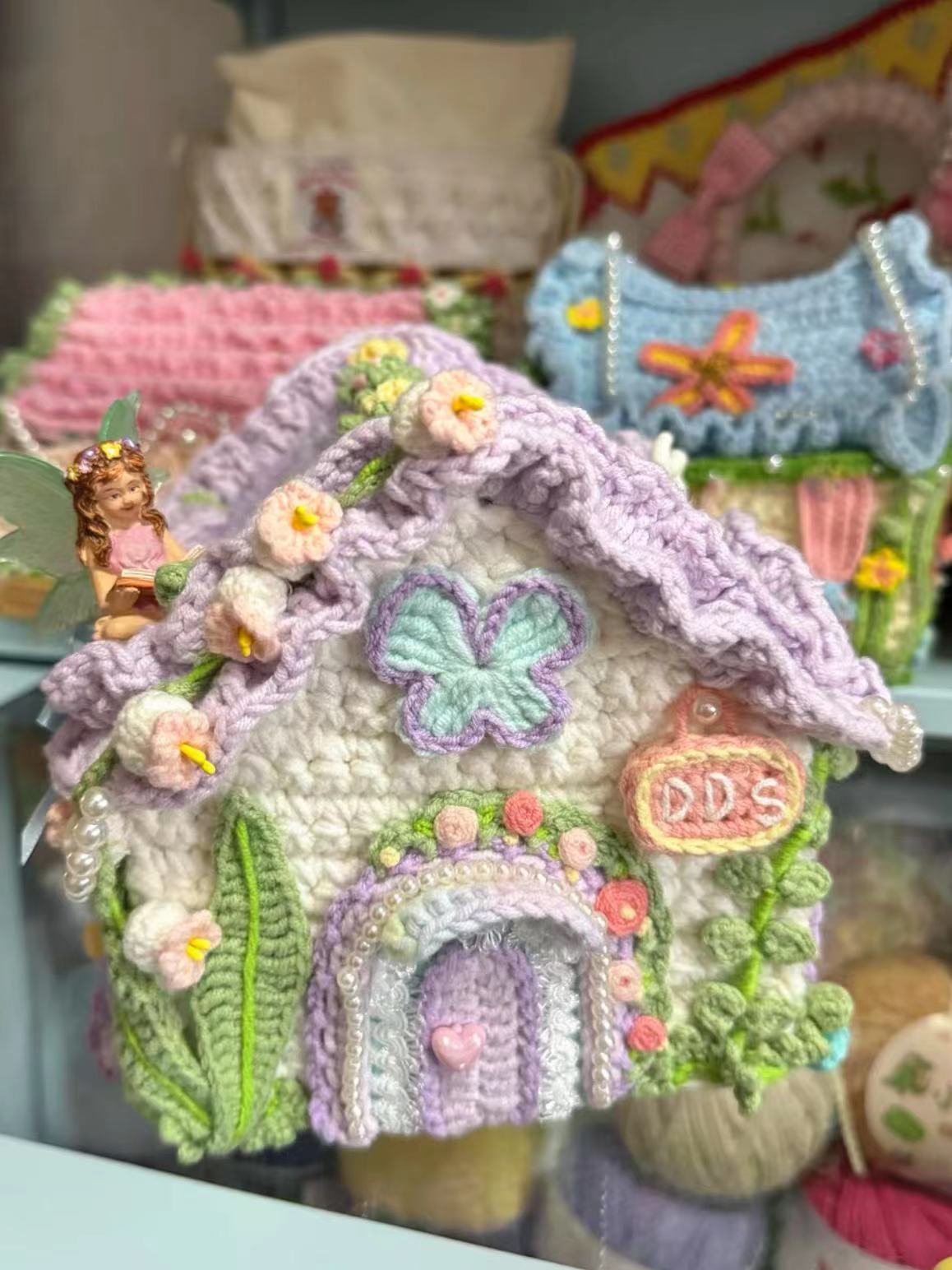 Butterfly Garden Crochet Bag