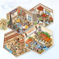 Penguins on Journey, DIY Eiffel Tower Leaning Tower of Pisa Pyramids of Egypt Venice