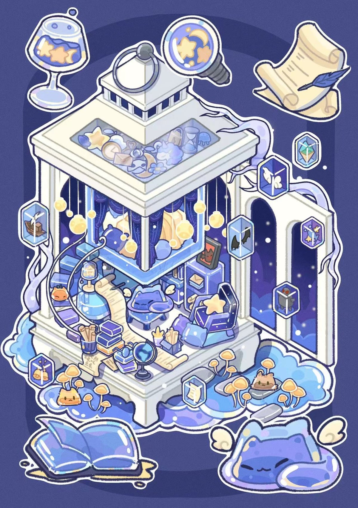 Jelly Landscape Sticker