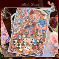 Big Size Sticker Scene DIY Alice's Dream Cat Park Mobile Castle Book Shop
