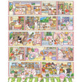 DIY Bunny Apartment Super Market Book Shop Big Size 3D Miniature Scene Stickers