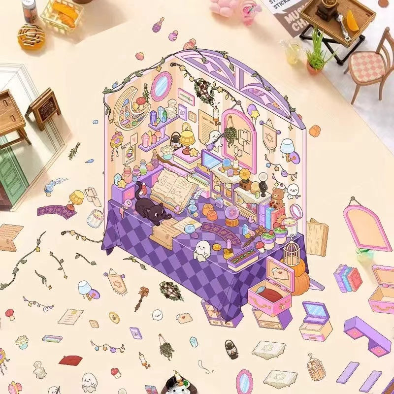 3D Sticker Scene: Secret Sacrifice Pharaoh's Curse Vintage Shop Horror Hospital