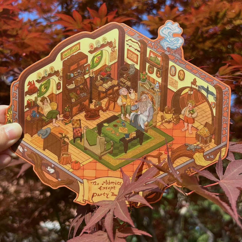 Make Lord Movie Scene Sticker: Autumn at Bag End