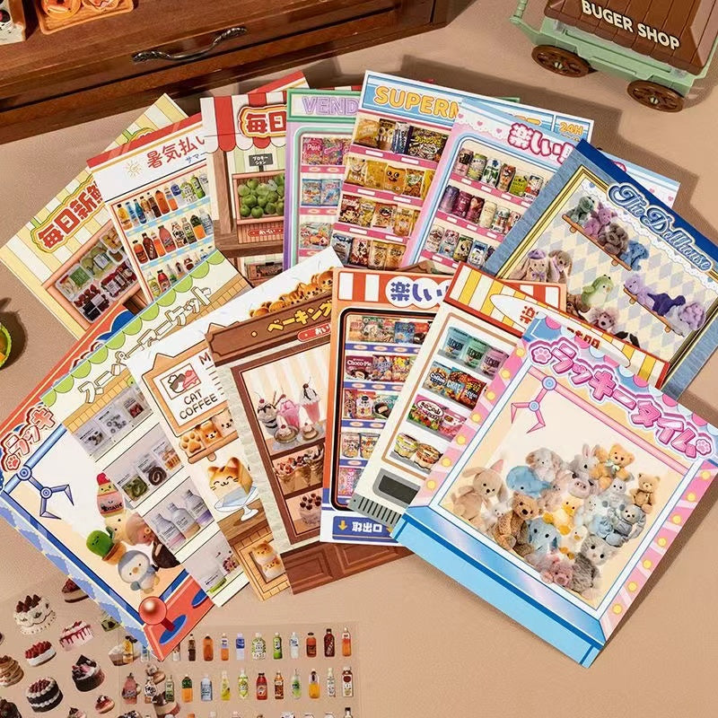 DIY Vending Machine Sticker Book