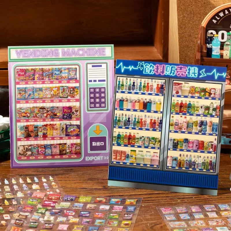 DIY Vending Machine Sticker Book
