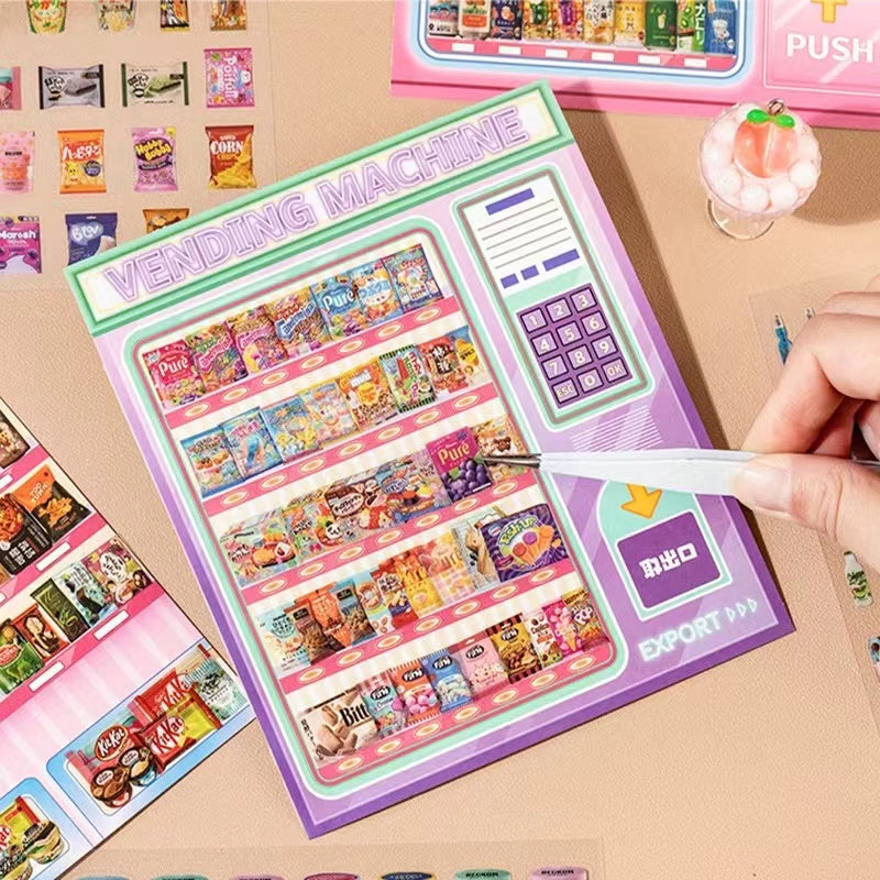 DIY Vending Machine Sticker Book