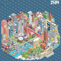 3D Miniature Scene Sticker-Build City New York China Beijing