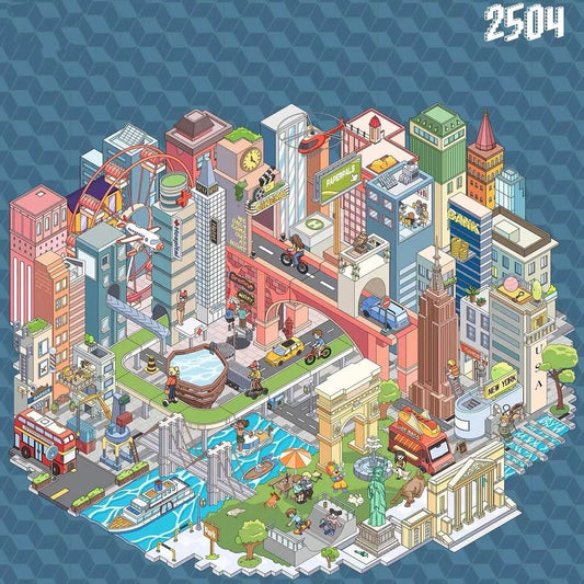 3D Miniature Scene Sticker-Build City New York China Beijing