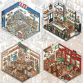 3D Miniature Scene Sticker Japanese Style Mini Mart Odenya Manga Shop Zakka Shop