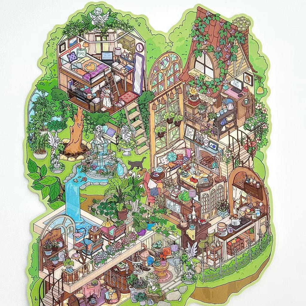 3D Sticker Scene BlackPink Hospital Ghost Inn Disco Dream Hall Tomato Express Station