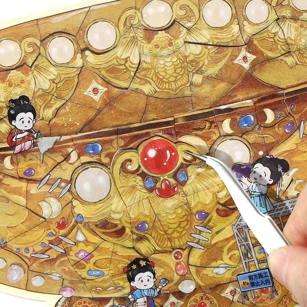 Traditional Chinese Porcelain Restoration DIY Crafts Vintage Sticker
