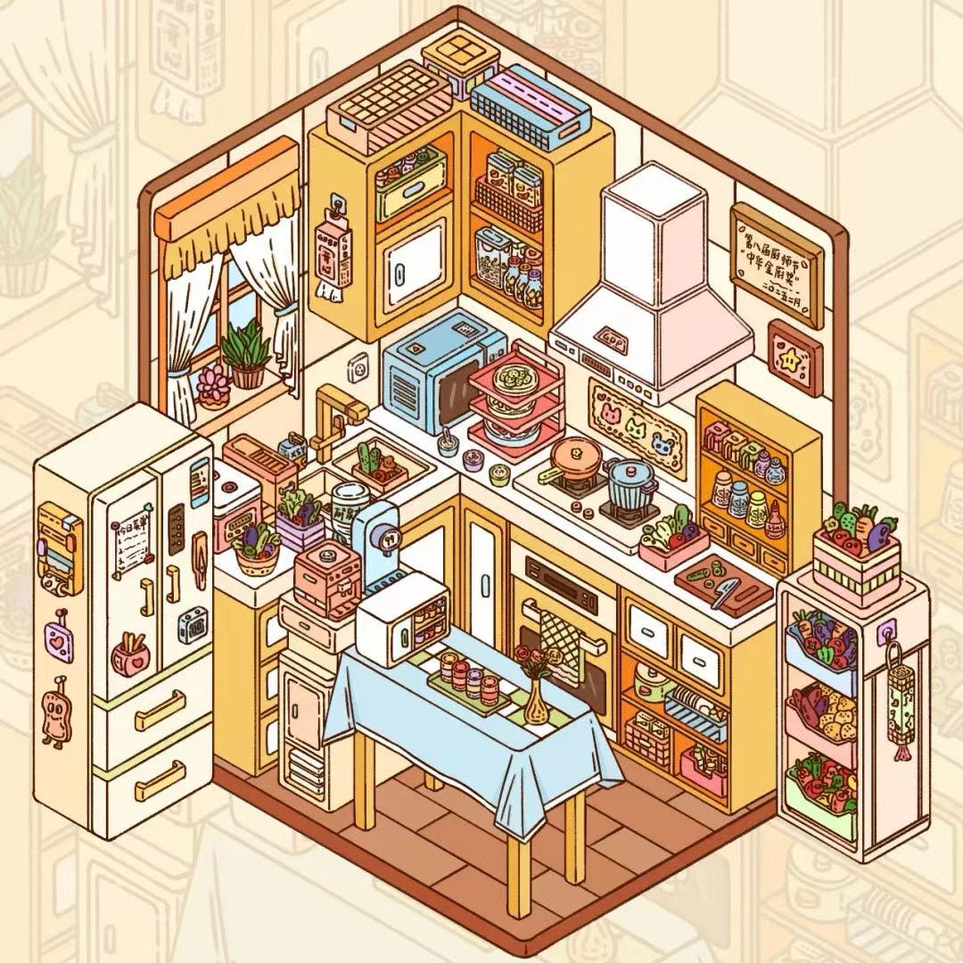 3D Sticker Scene Make your Own Bedroom Kitchen Candy Store