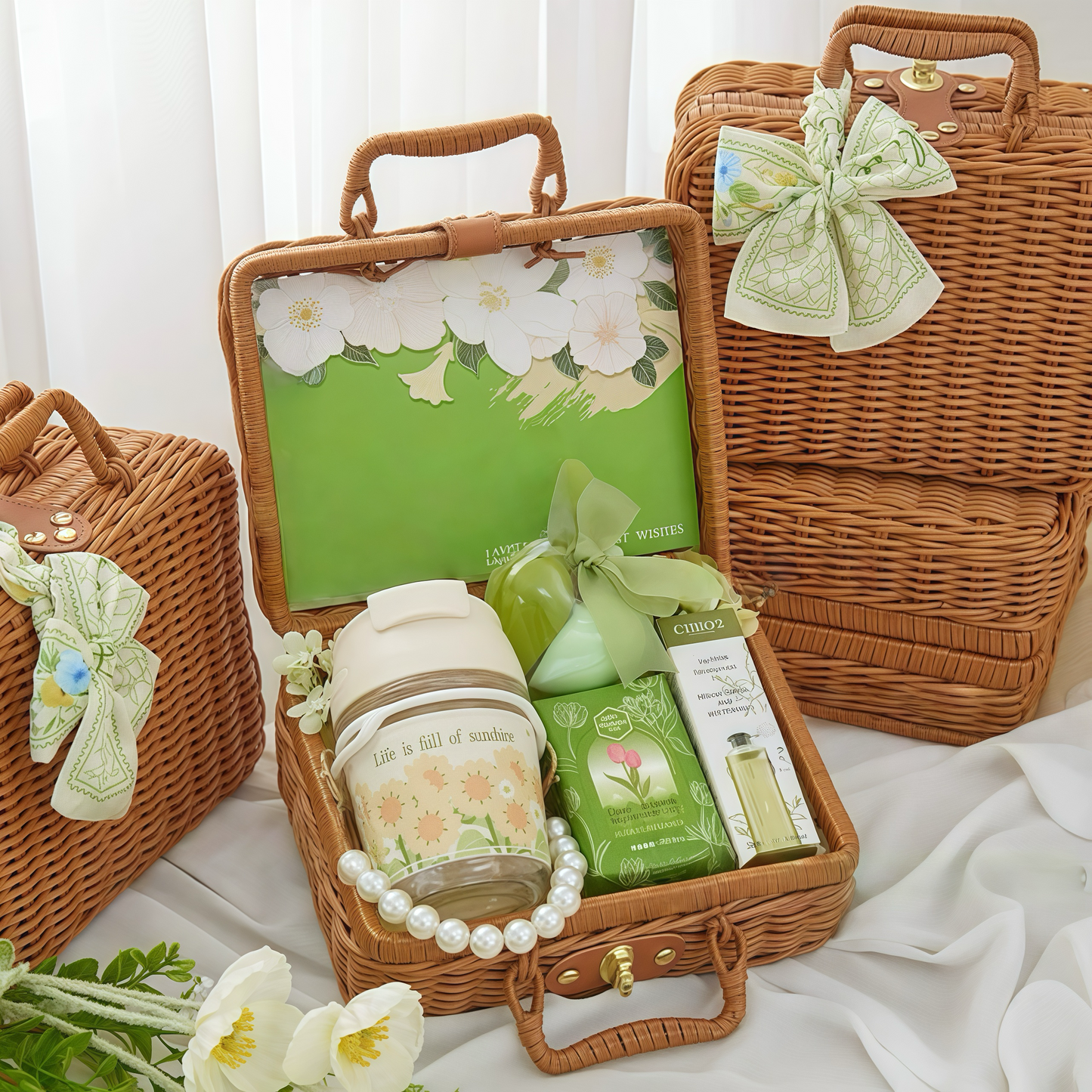 Green Tulip Luxury Gift Basket
