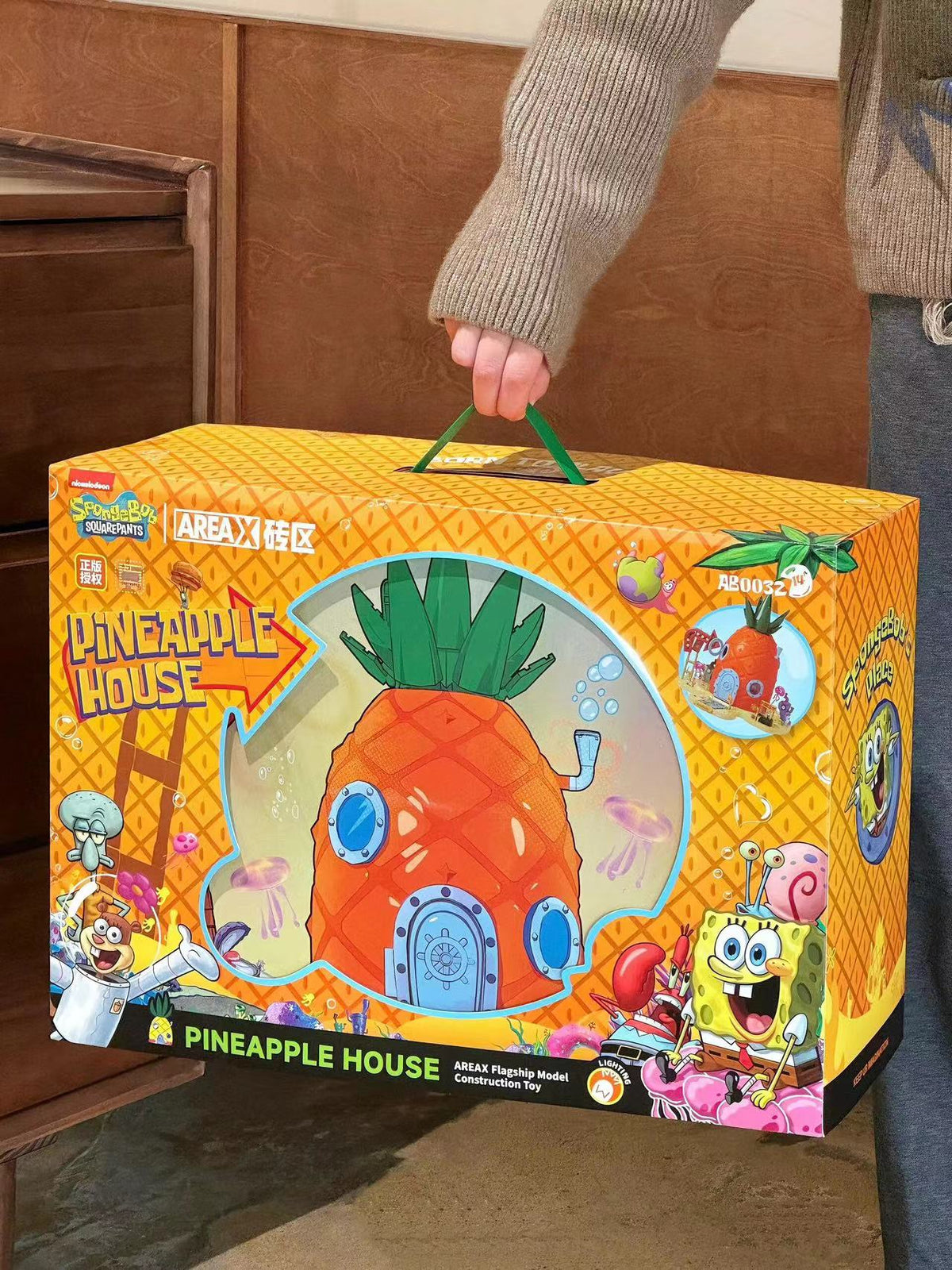 Krusty Krab Restaurant Cartoon Building Blocks Bricks Set US Tax-Free