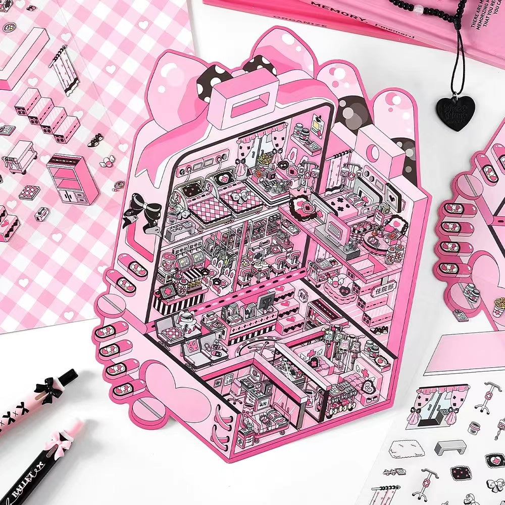 3D Sticker Scene BlackPink Hospital Ghost Inn Disco Dream Hall Tomato Express Station