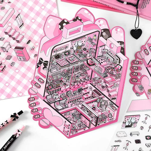 3D Sticker Scene BlackPink Hospital Ghost Inn Disco Dream Hall Tomato Express Station