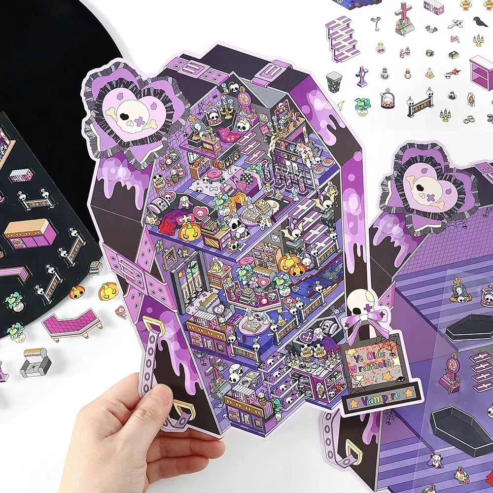 3D Sticker Scene BlackPink Hospital Ghost Inn Disco Dream Hall Tomato Express Station