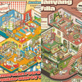 Stickers Scene DIY American Retro Villa  Honey Cottage Chinese Winter Nayang Villa