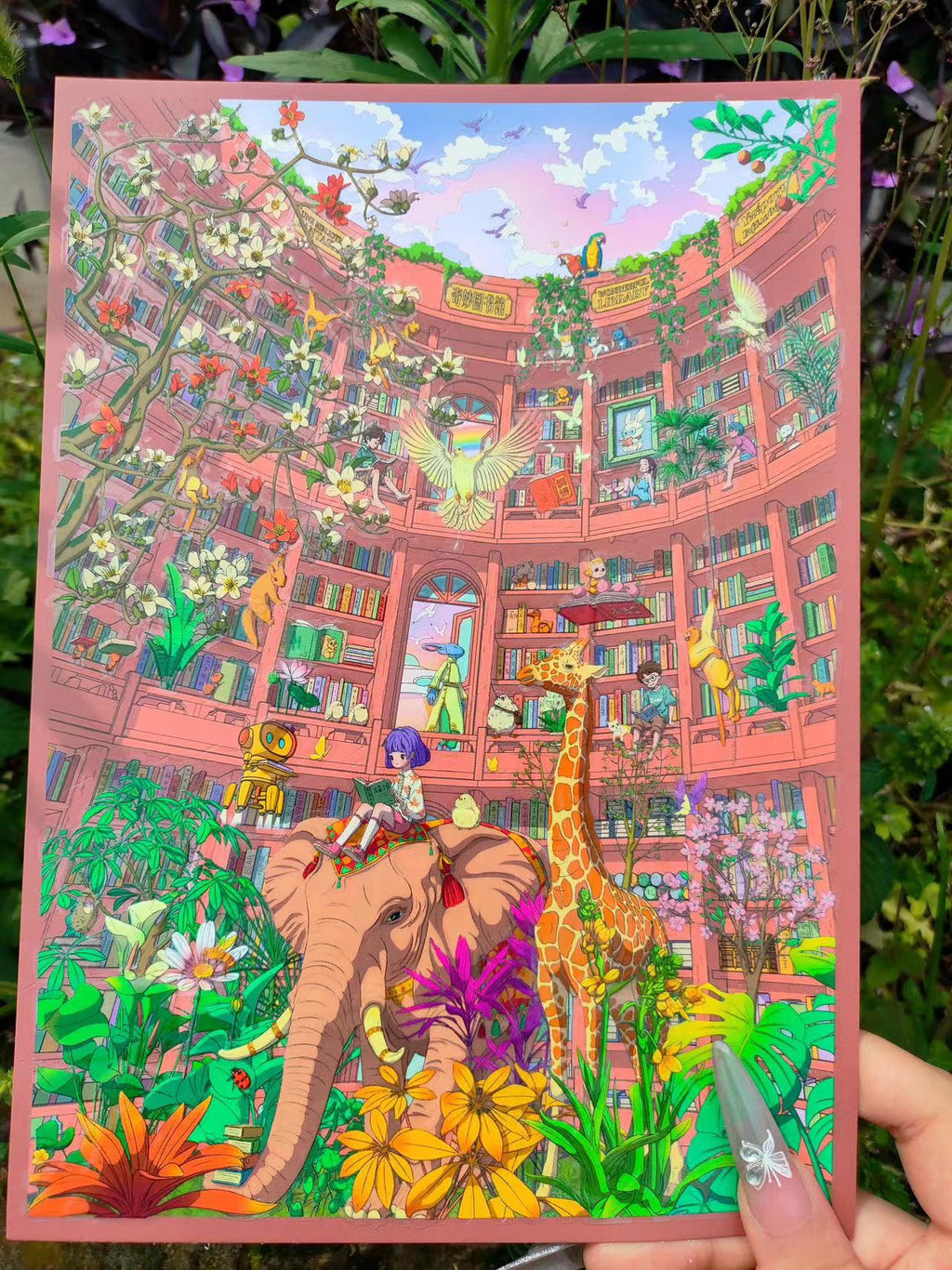 3D Sticker Scene DIY Library of Nature Bee Bakery Herbal Witch Plant House