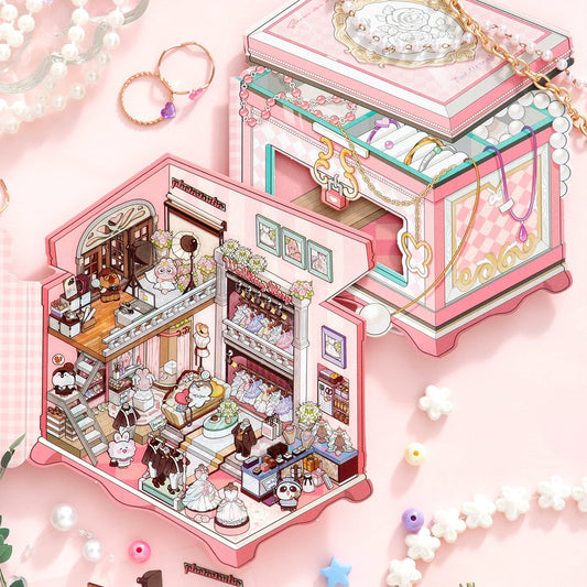 3D Sticker Scene Make Exquisite Jewelry Box Sweet Cake Work Diary Radio