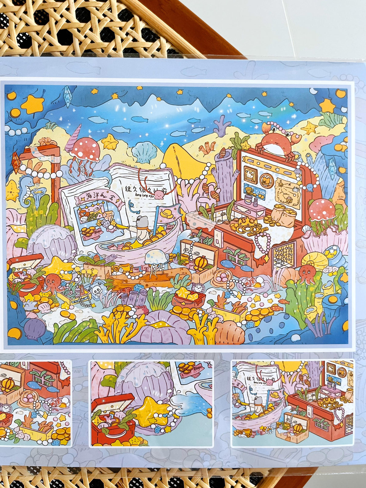 3D Sticker Puzzle Create Rose Funeral Rainy Day At Home Undersea Treasure