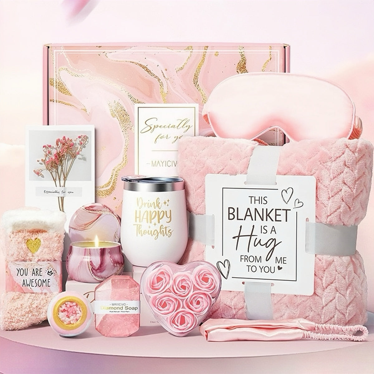 Pink Serenity Self-Care Gift Box