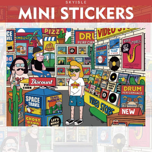 DIY American Modern Youth Sticker Scene