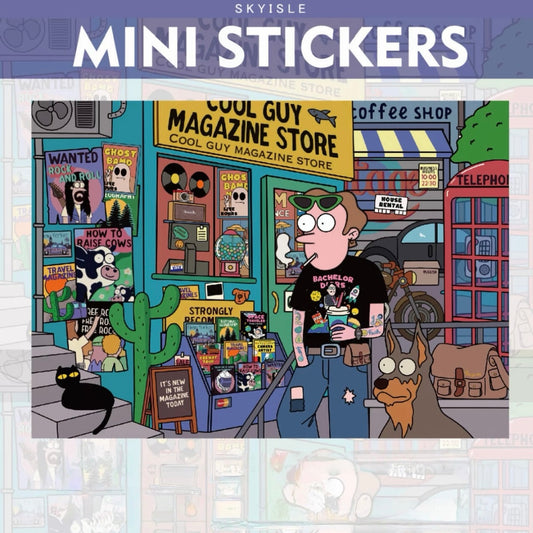 DIY American Modern Youth Sticker Scene