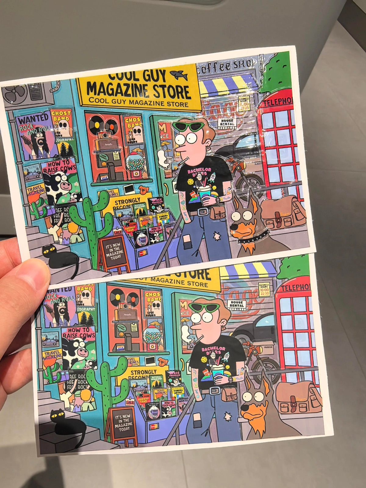 DIY American Modern Youth Sticker Scene