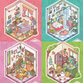 DIY Baobao’s Slacker Life 3D Miniature Scene Sticker