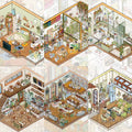 DIY Cottagecore Living 3D Sticker Scene