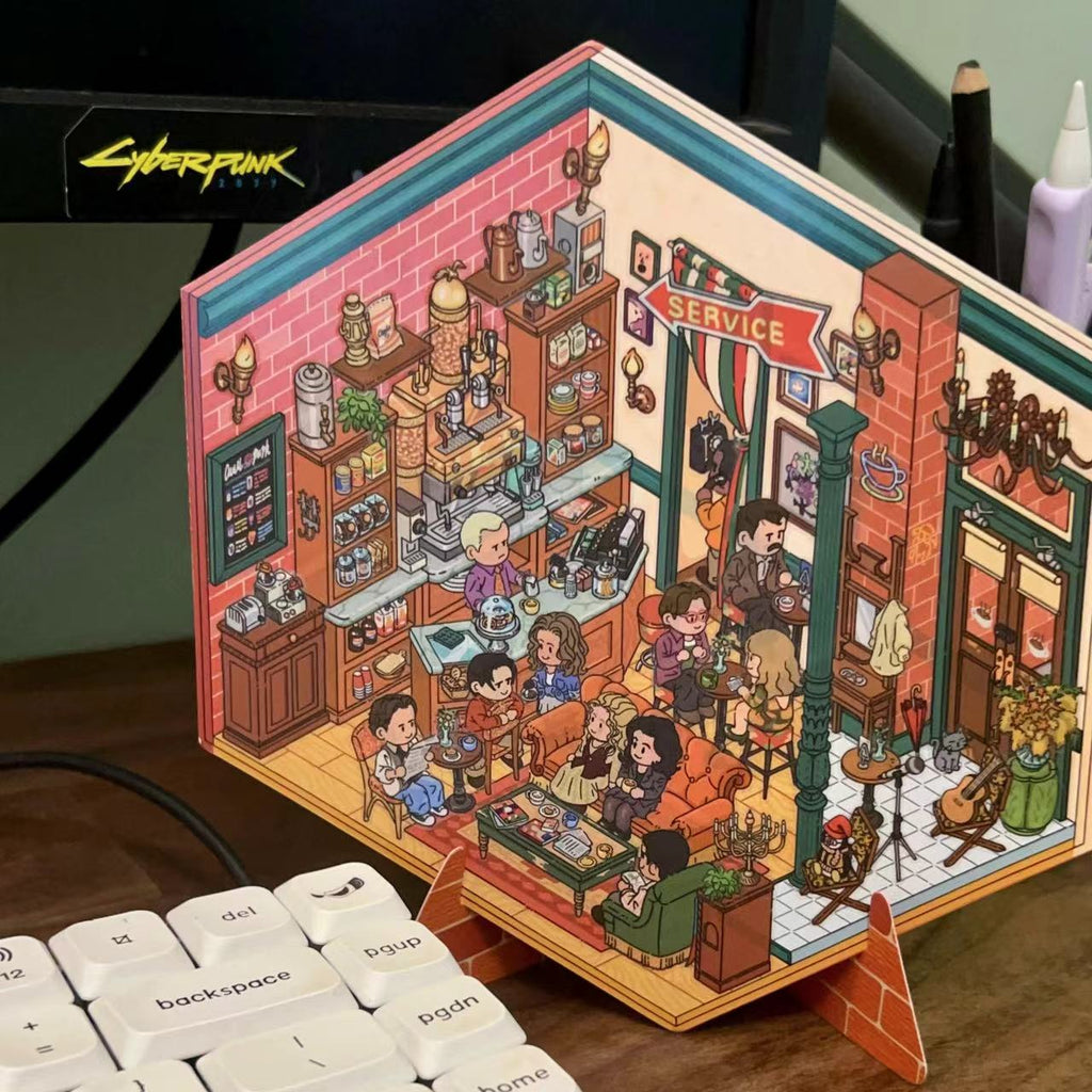 TBBT 3D Sticker Scene DIY Miniature Sheldon's Living Room